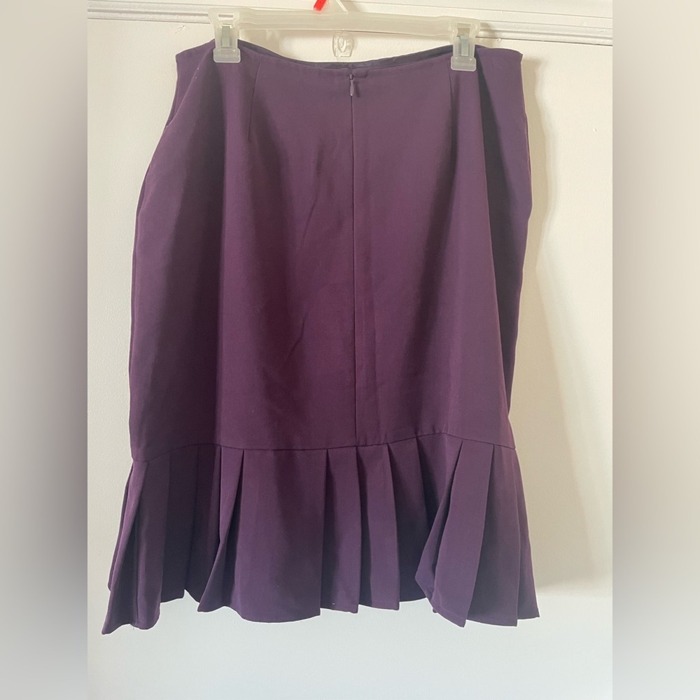 sag harbor purple bottom pleated mini skirt #miniskirt #pleatedskirt
